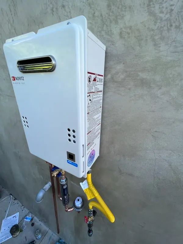 Tankless water heater installation for Arden Valley homes